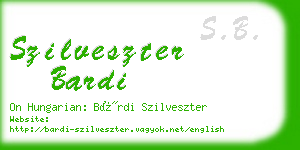 szilveszter bardi business card